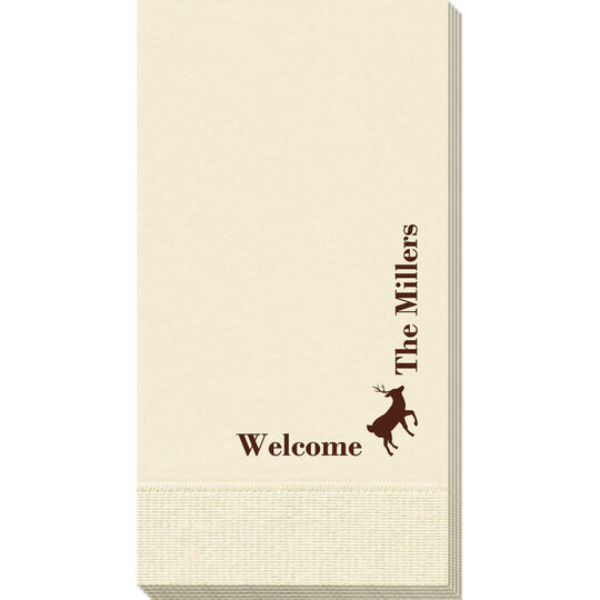 Corner Text with Deer Park Design Guest Towels